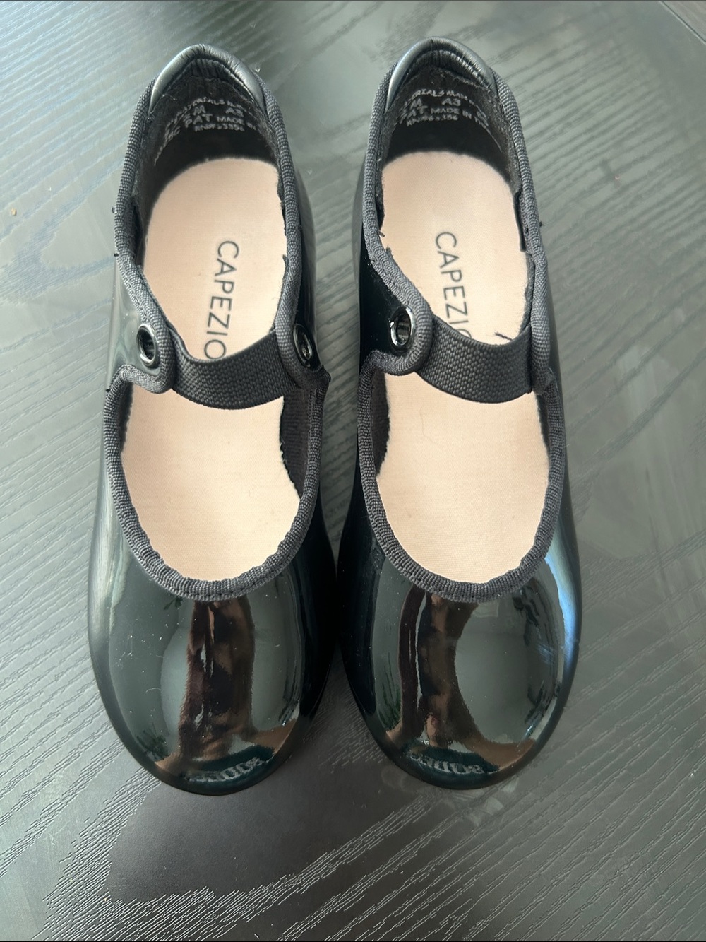 Capezio Black Patent Tap Shoes